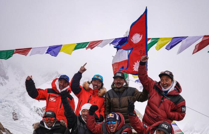 Historic K2 team make it back safely to base camp