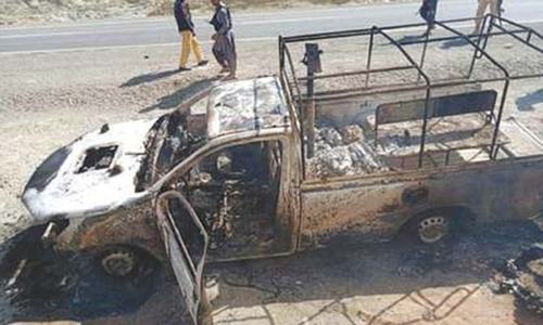 Two martyred in attack on Pakistan Navy vehicle in Gwadar