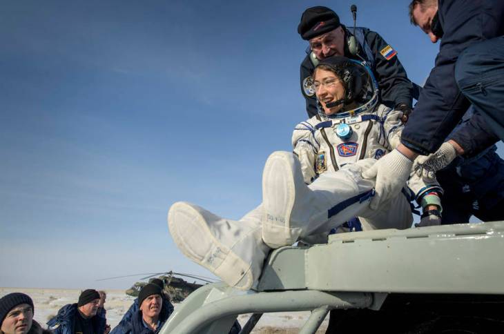 Astronauts return to Earth after spending 6 months in space