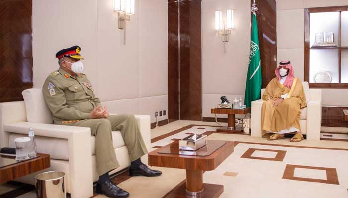 Gen Bajwa assures MBS of Pakistan’s commitment to safeguard Saudi sovereignty, territorial integrity