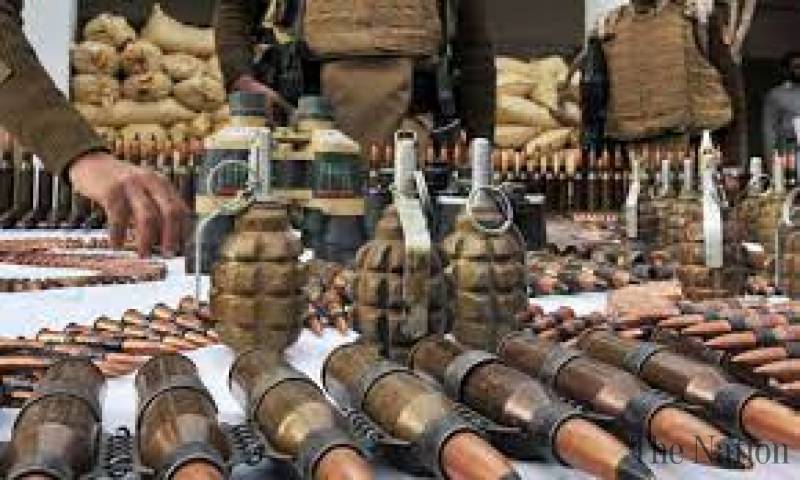 Cache of Indian made arms, ammunition seized in Balochistan