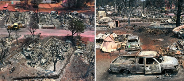 California town burns to the ground as thousands flee