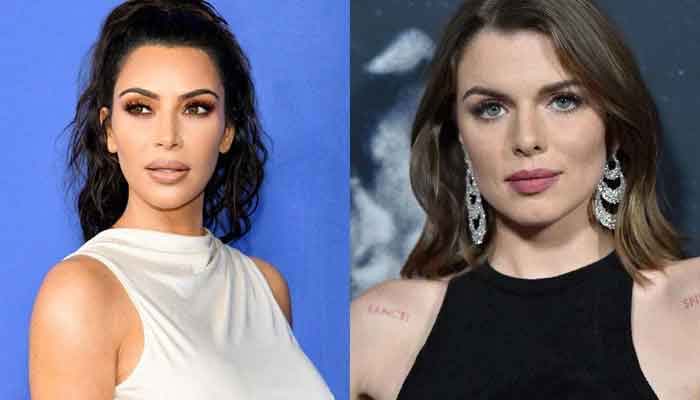 Julia Fox copies Kim Kardashian in body paint look