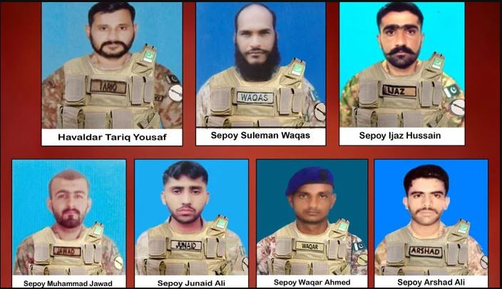 In an attack, seven troopers slain and four terrorists killed