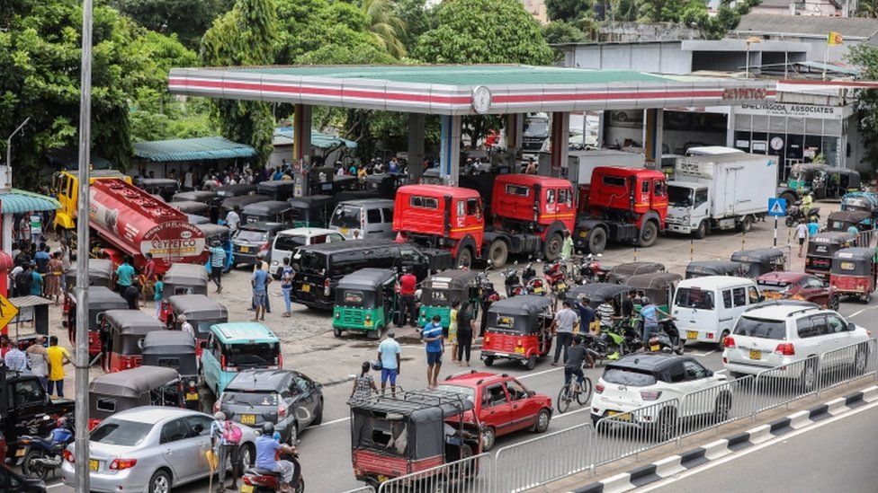 Sri Lanka is running out of gasoline.