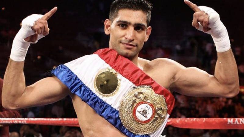 Amir Khan publicized his departure from professional boxing.