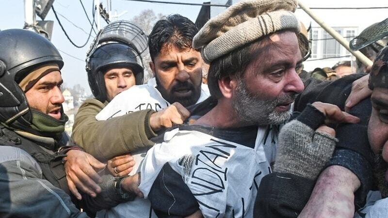 The leader of Kashmir convicted of terrorism by an Indian court.