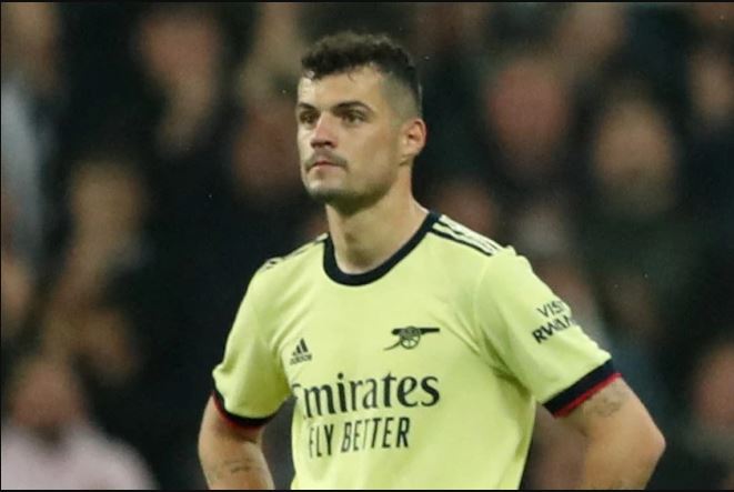 Xhaka slammed his Arsenal teammates after the Gunners’ Champions League.