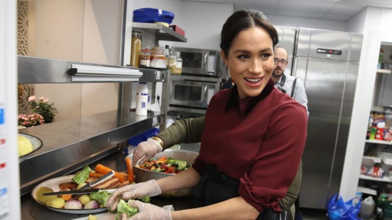 Meghan Markle sends a voice message to Grenfell kitchen volunteers.