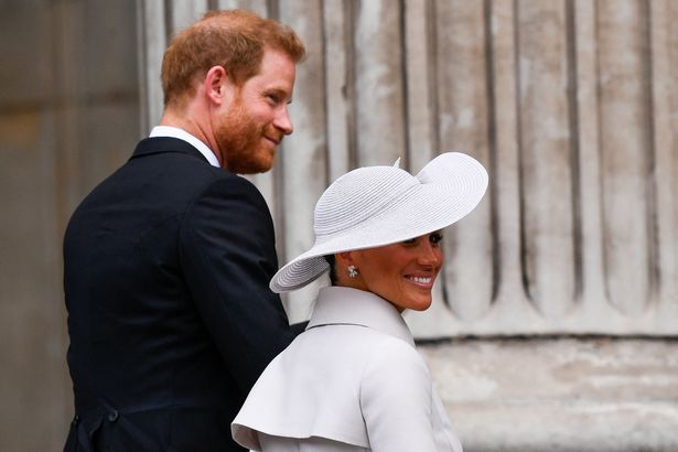 Cheers for Meghan and Harry outstrip boos as they join the royals at the Jubilee service.