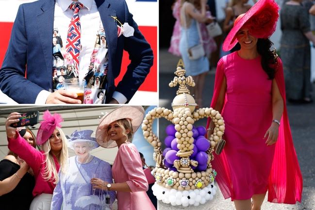 Fans get into the Jubilee spirit with brilliant Union Jack outfits.