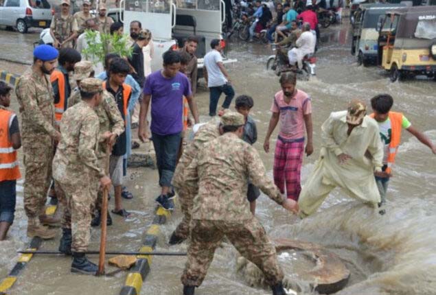 Army assisting authorities during urban flooding: ISPR
