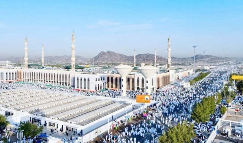 Millions of pilgrims make their way to Mount Arafat for Hajj 2025 sermon
